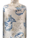 Medium Blue Print Floral Vase (3-Styles)