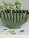 Green Stoneware Multi Vase (2-Sizes)
