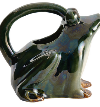 Stoneware Frog Watering Can
