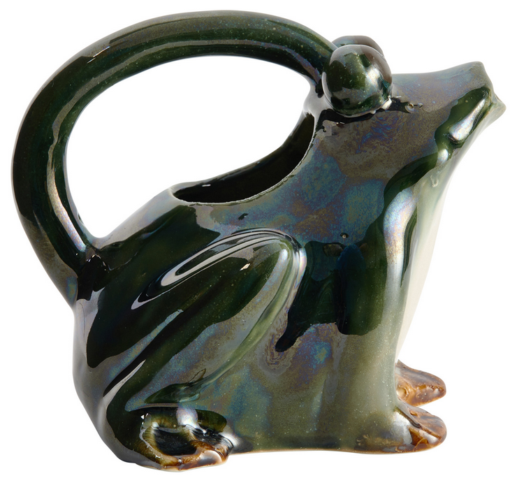 Stoneware Frog Watering Can