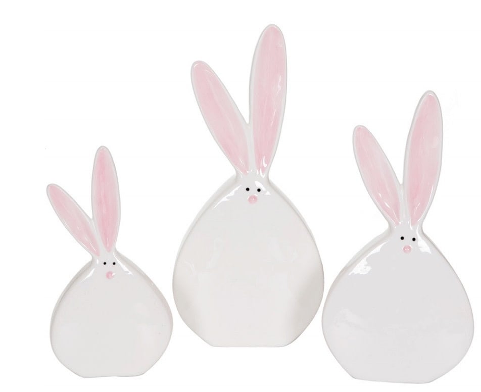 Cotton Tail Ceramic Bunny (3-Sizes)