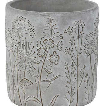 6.75" Textured Wildflower Container