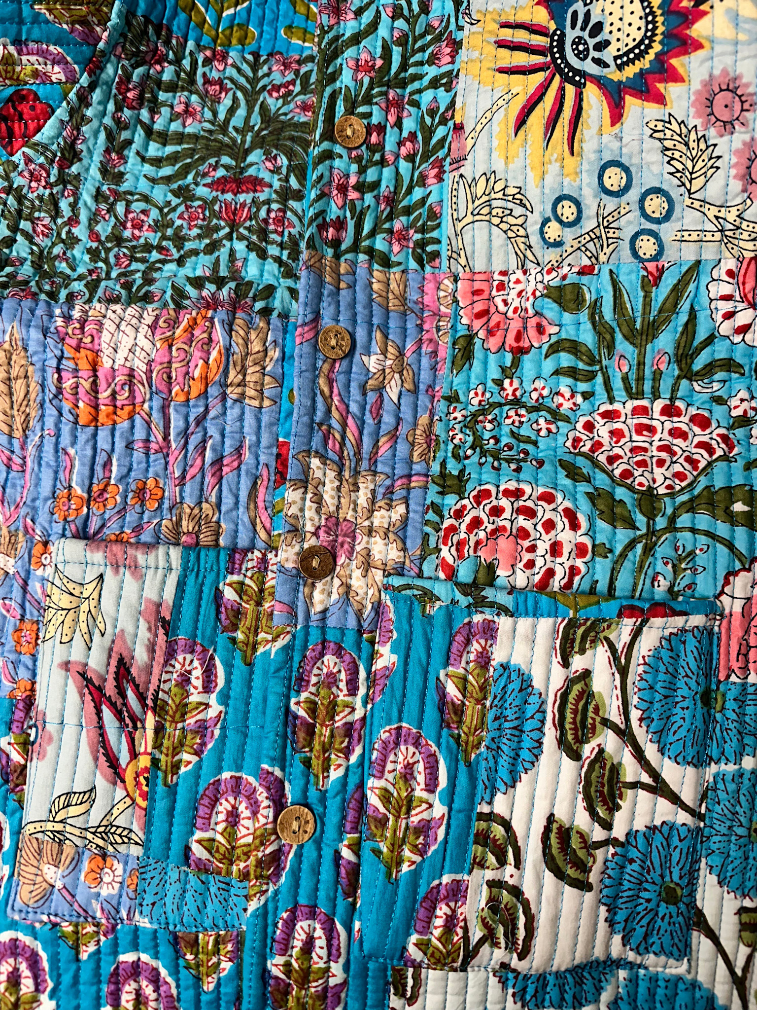 Botanical Long Sleeve Quilted Jacket