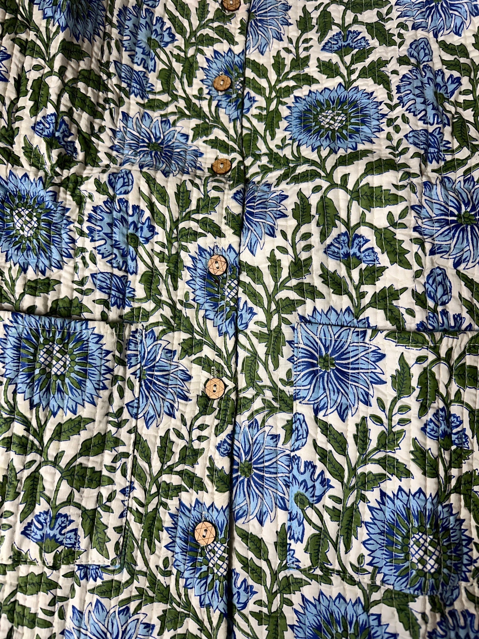 Botanical Long Sleeve Quilted Jacket