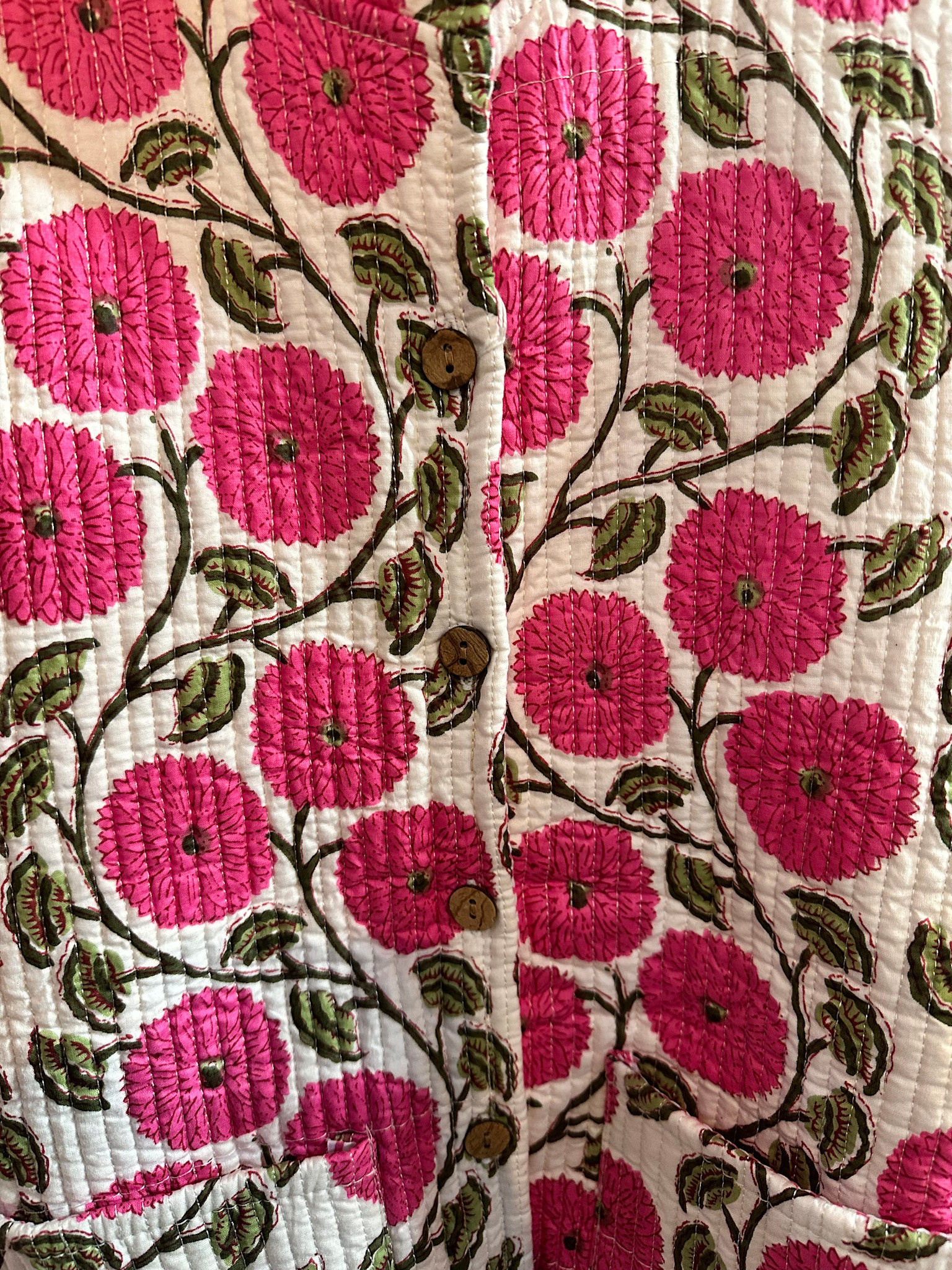 Botanical Long Sleeve Quilted Jacket