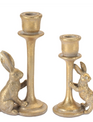 Set of 2 Taper Bunny Candlesticks
