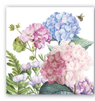 Michel Design Wild Hydrangea Cocktail Napkin
