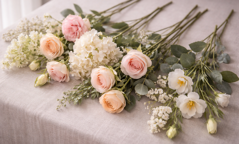 How to Arrange Silk Flower Stems So They Look Real