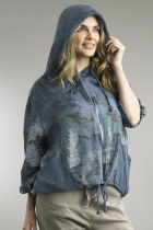 Tempo Paris Hooded Floral Zip Jacket by: Tempo Paris