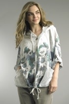 Tempo Paris Hooded Floral Zip Jacket by: Tempo Paris