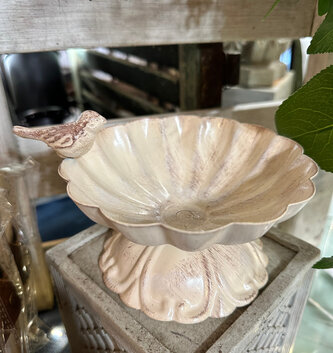 Mini Dish w/ Bird (2-Colors)