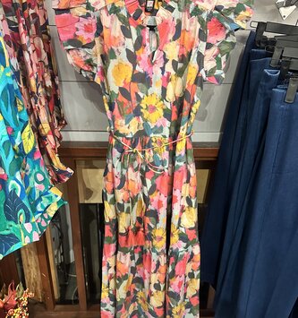 Sophiya Multi Garden Tiered Ruffle Dress By: Lior