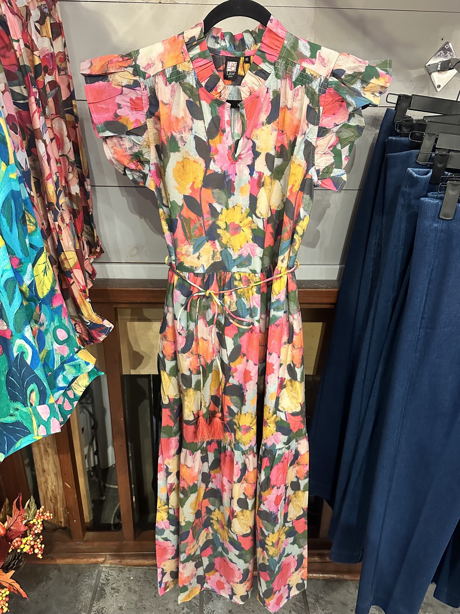 Sophiya Multi Garden Tiered Ruffle Dress By: Lior