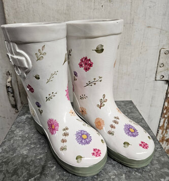 Set of 2 Rain Boot Planters