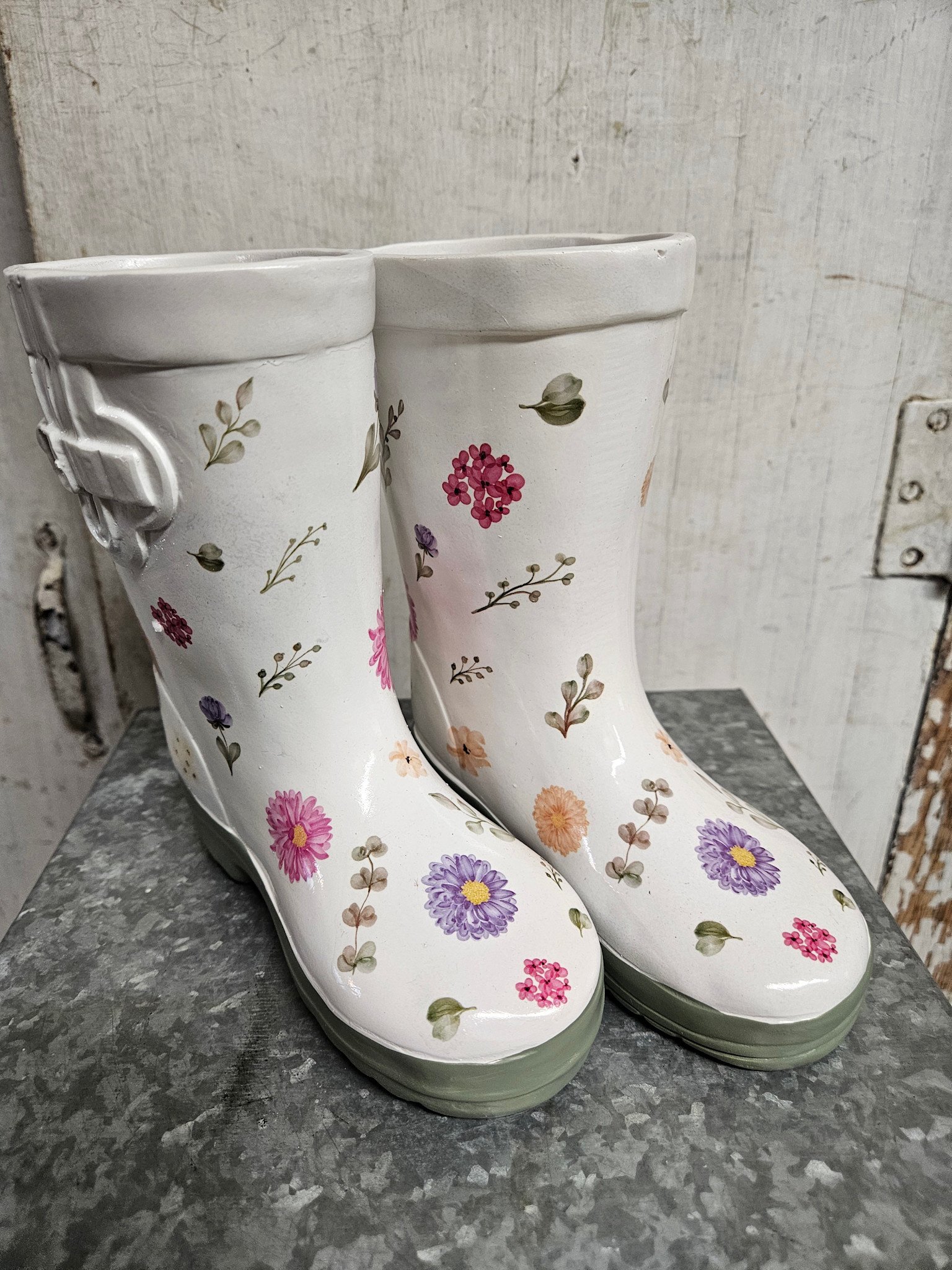 Set of 2 Rain Boot Planters