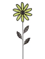 Metal Glow in the Dark Flower Yard Stake
