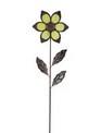 Metal Glow in the Dark Flower Yard Stake