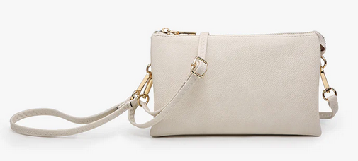 Riley 3 Compartment Crossbody Wristlet (4-Colors)