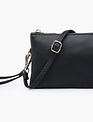 Riley 3 Compartment Crossbody Wristlet (4-Colors)
