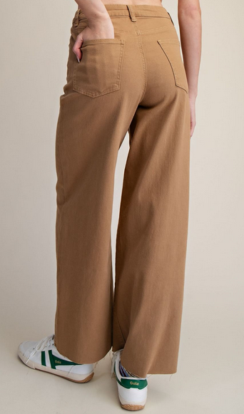 Easel High Rise Twill Pant By: Easel (6-Colors)