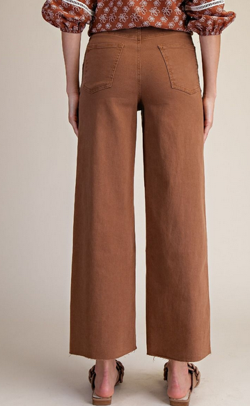 Easel High Rise Twill Pant By: Easel (6-Colors)