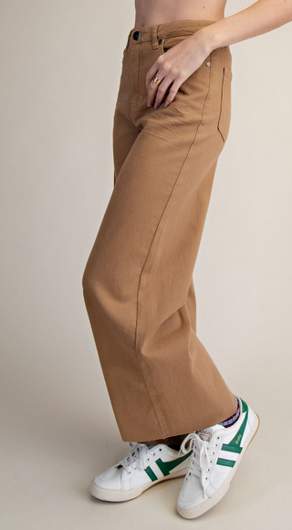 Easel High Rise Twill Pant By: Easel (6-Colors)