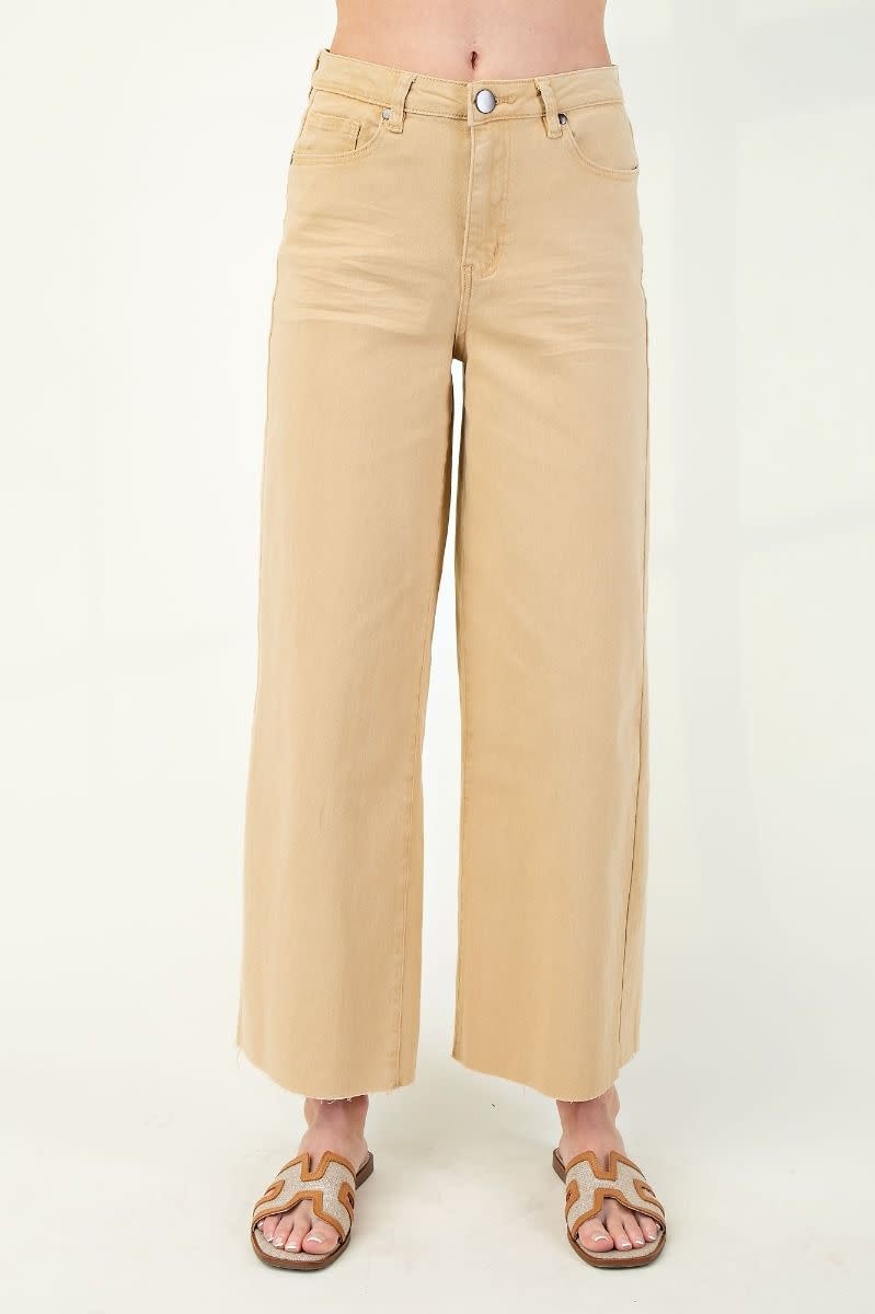 Easel High Rise Twill Pant By: Easel (6-Colors)