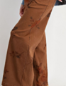 Easel Floral Stretch Washed Twill Pants By: Easel