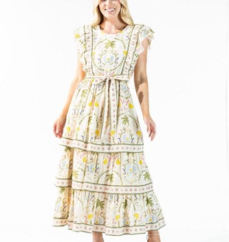 Simply Southern Cabana Tiered Ruffle Dress By: Simply Southern