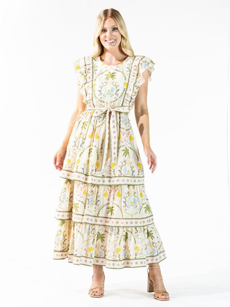 Simply Southern Cabana Tiered Ruffle Dress By: Simply Southern