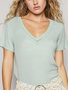 POL Clothing Inc V-Neck Short Sleeve Tee By: POL