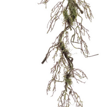 57" Woodland Moss & Twig Garland