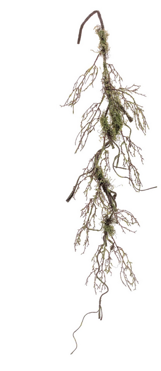 57" Woodland Moss & Twig Garland