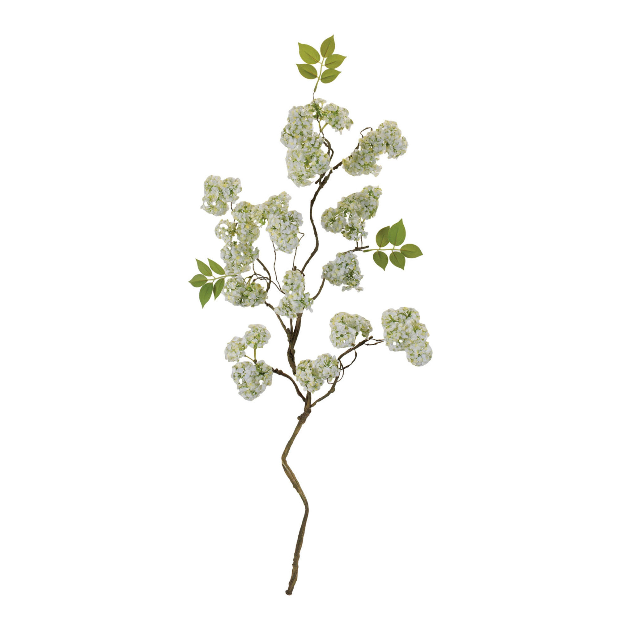 37" Snowball Twig Spray