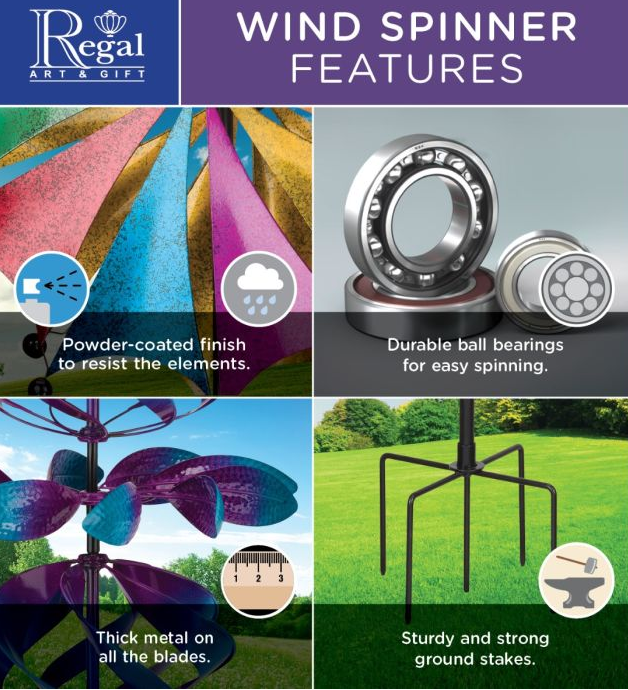 84" Paddles Wind Spinner