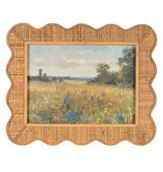 Wicker Framed Landscape Print (2-Styles)