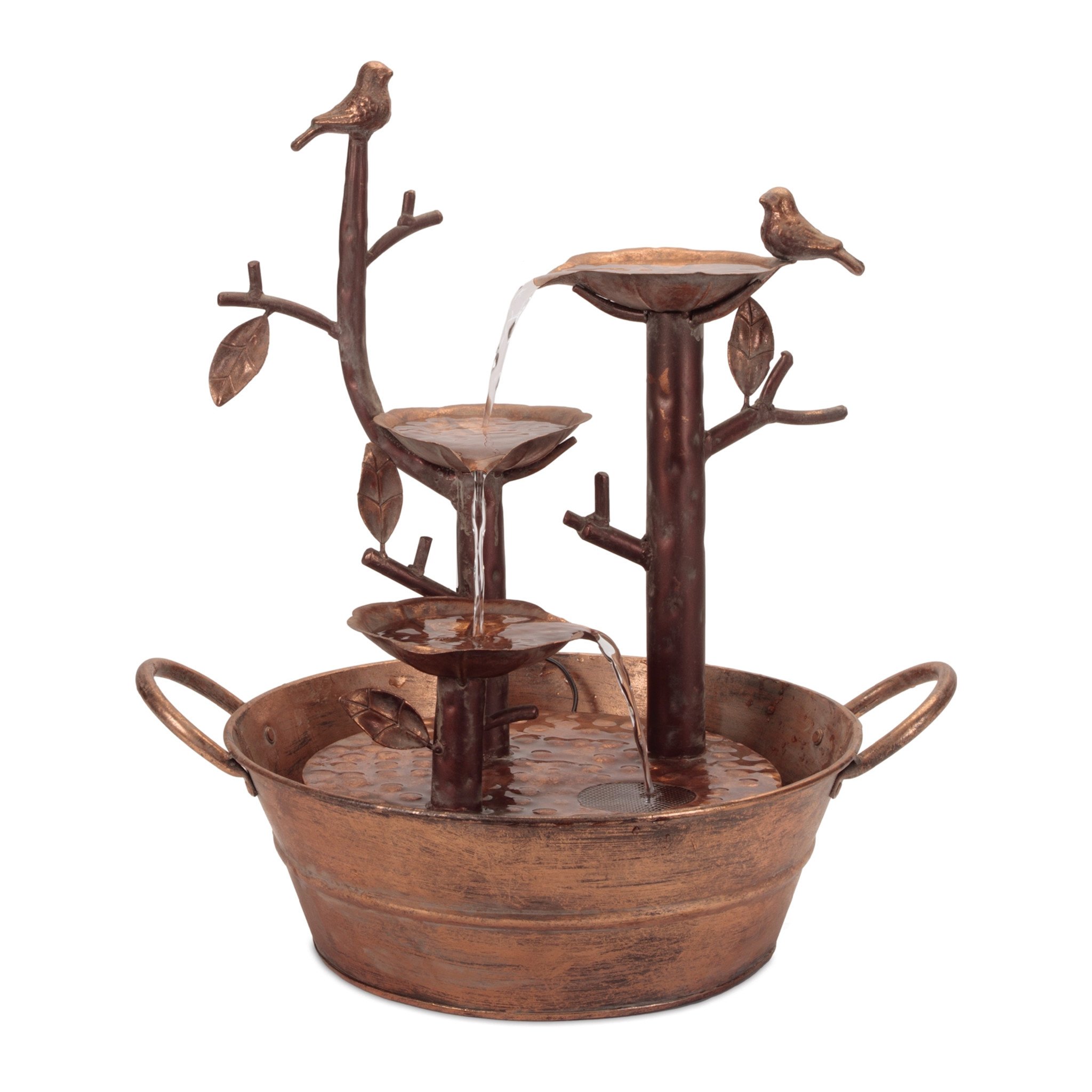 Copper Finished Songbird Fountain