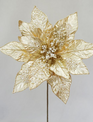 Golden Pearl Poinsettia Spray