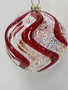 Peppermint Iridescent Swirl Ornament (2-Styles)