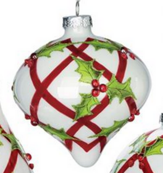 Lattice Holly Leaf Ornament (3-Styles)