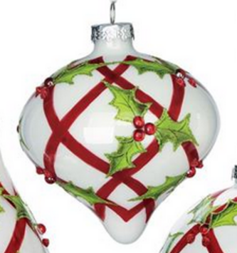Lattice Holly Leaf Ornament (3-Styles)