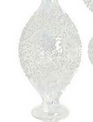 9" Iridescent Frosted Ice Finial Ornament