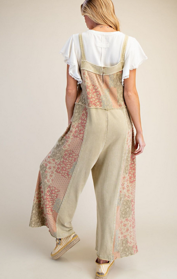 Easel Sage Patchwork Mix Overall