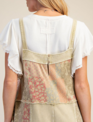 Easel Sage Patchwork Mix Overall By: Easel
