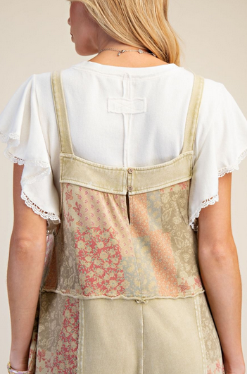 Easel Sage Patchwork Mix Overall