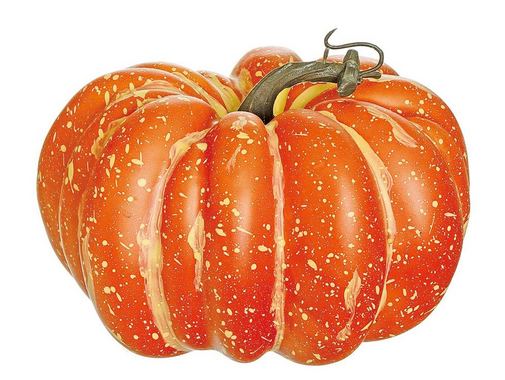 7.3" Orange Variegated Pumpkin