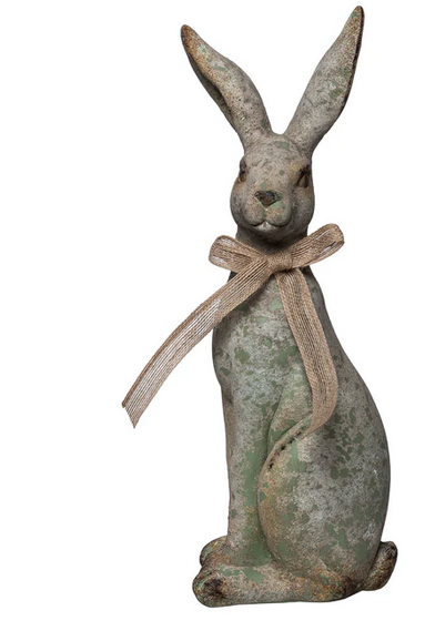 Medium Aged Green Rabbit w/ Bow