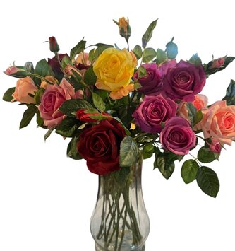 Natural Touch Luscious Garden Rose (5-Colors)