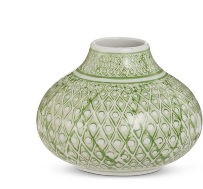 Ceramic Green Cachepot (2-Styles)