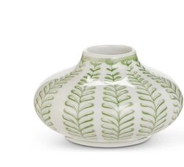 Mini Ceramic Green Cachepot (3-Sizes)